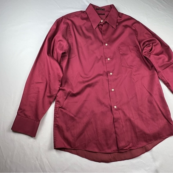 Arrow - Men’s Dress Shirt - 16 34/35 Large - Rust - Wrinkle Free - Picture 2 of 14